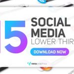 دانلود پروژه آماده پریمیر Simple White Social Media Lower Thirds
