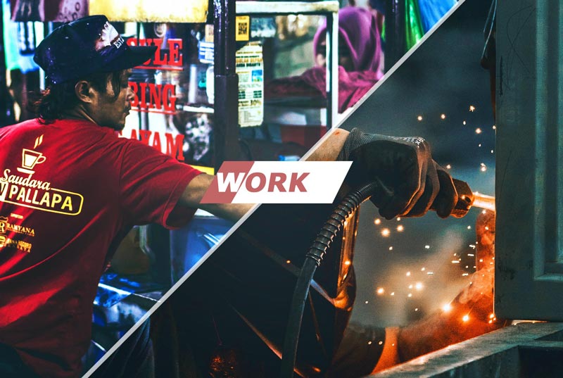 دانلود اکشن فتوشاپ خلاقانه Work