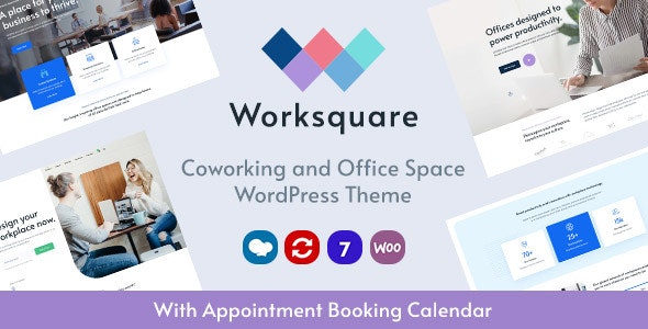 دانلود قالب وردپرس Worksquare - پوسته کسب و کار و شرکتی وردپرس
