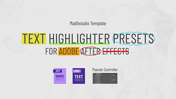 دانلود پروژه افتر افکت Text Highlighter Presets