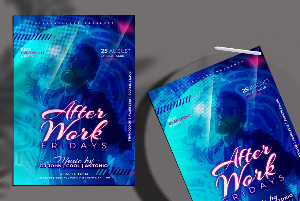 دانلود فلایر لایه باز After Work