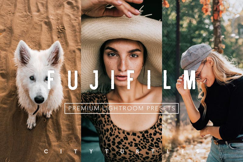 دانلود موکاپ و استایل لایه باز Metal Text Effects دانلود پریست لایت روم Bright Vibrant FUJIFILM