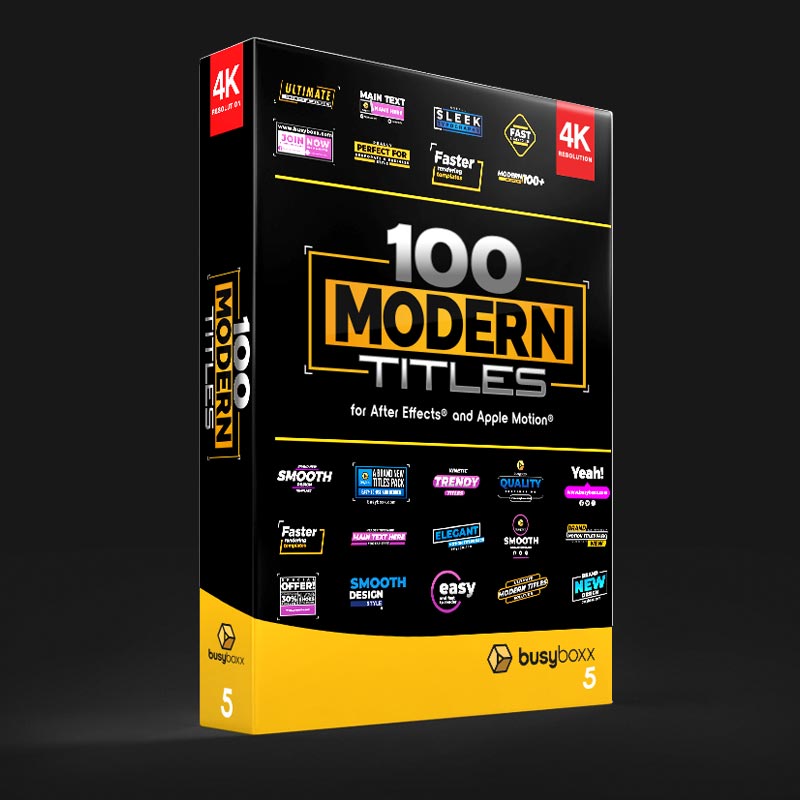 دانلود پروژه افتر افکت Modern Titles - نسخه 5