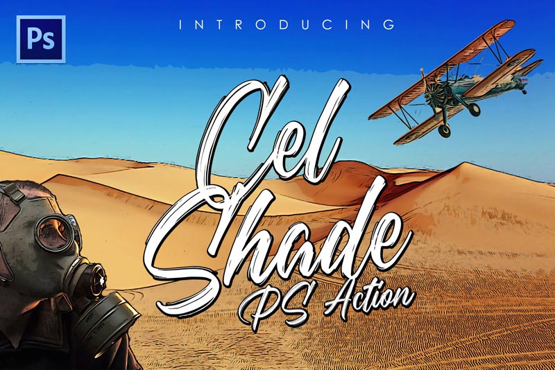 Cel Shading Photoshop Action