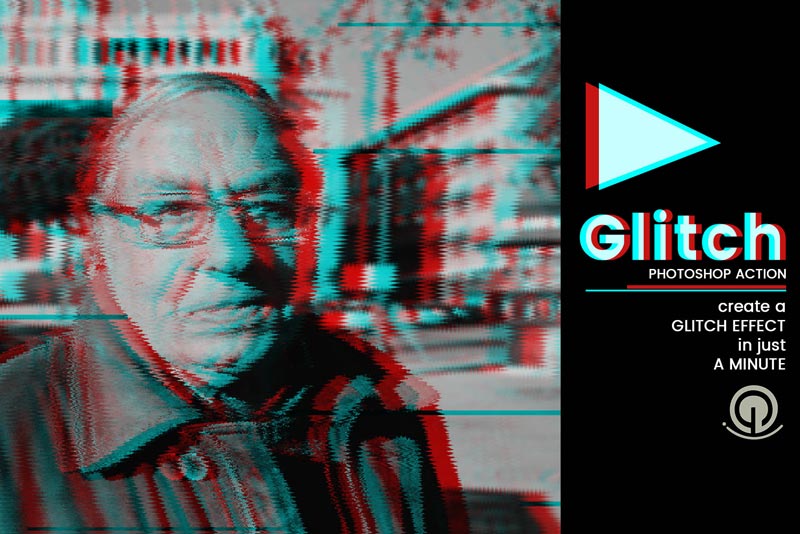 دانلود اکشن فتوشاپ Glitch