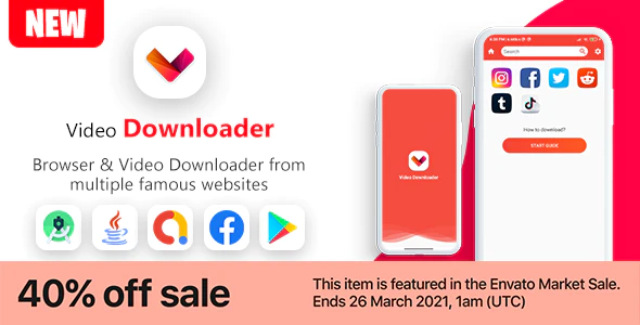 دانلود سورس اندروید New Video Downloader & Browser App