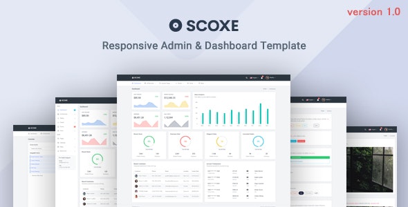 دانلود قالب مدیریت و داشبورد سایت Scoxe