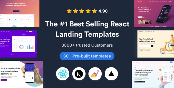 دانلود قالب سایت SuperProps - قالب چند منظوره React Next JS