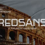 دانلود فونت انگلیسی Redsans