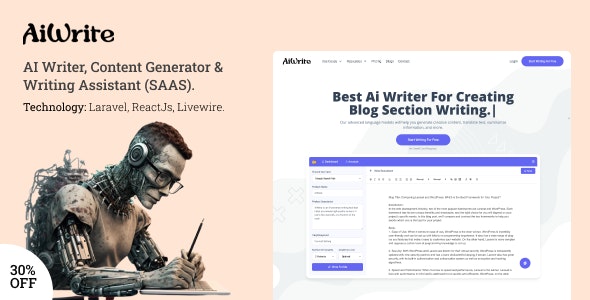 دانلود اسکریپت AiWrite