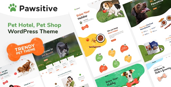 قالب دامپزشکی وردپرس Pawsitive