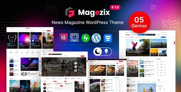 قالب مجله خبری راست چین وردپرس Magezix