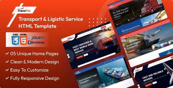 489732988626476710 دانلود قالب HTML حمل و نقل TransPro