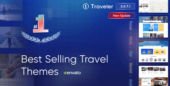 دانلود قالب وردپرس Traveler - بهترین قالب گردشگری وردپرس