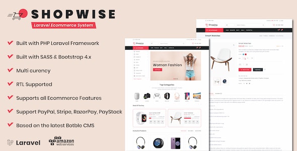 دانلود اسکریپت فروشگاهی لاراول Shopwise
