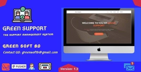 دانلود اسکریپت سیستم پشتیبانی Green Support
