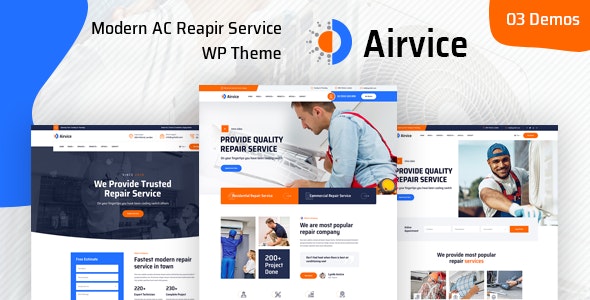 دانلود قالب خدمات و تعمیرات وردپرس Airvice