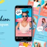 دانلود قالب پست و استوری اینستاگرام Fashion