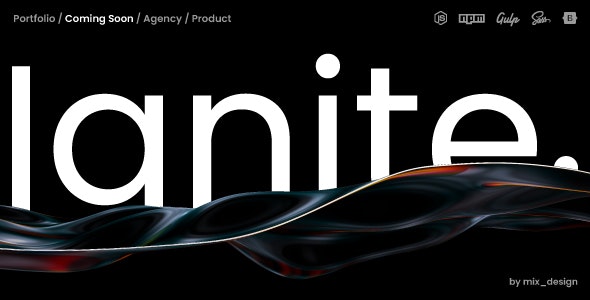 دانلود قالب Coming Soon و بزودی Ignite