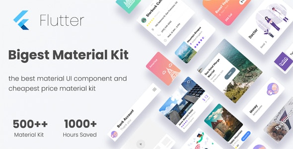 دانلود سورس اپلیکیشن فلاتر Biggest Pro Widget Flutter Kits