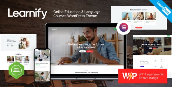دانلود قالب آموزش و دوره آنلاین وردپرس Learnify
