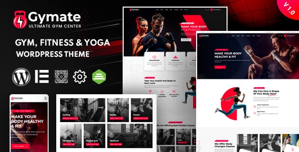 دانلود قالب باشگاه ورزشی و تناسب اندام وردپرس Gymat