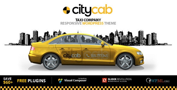 دانلود قالب وردپرس تاکسی اینترنتی CityCab