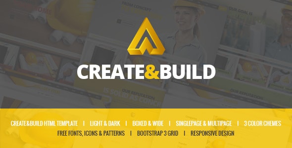 دانلود قالب وردپرس Create & Building