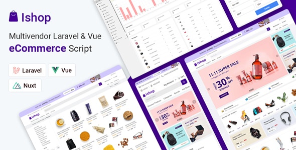 دانلود اسکریپت فروشگاهی چند منظوره لاراول Ishop