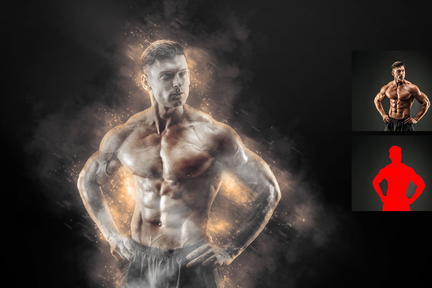 دانلود اکشن فتوشاپ Burn Spark Effect Photoshop Action