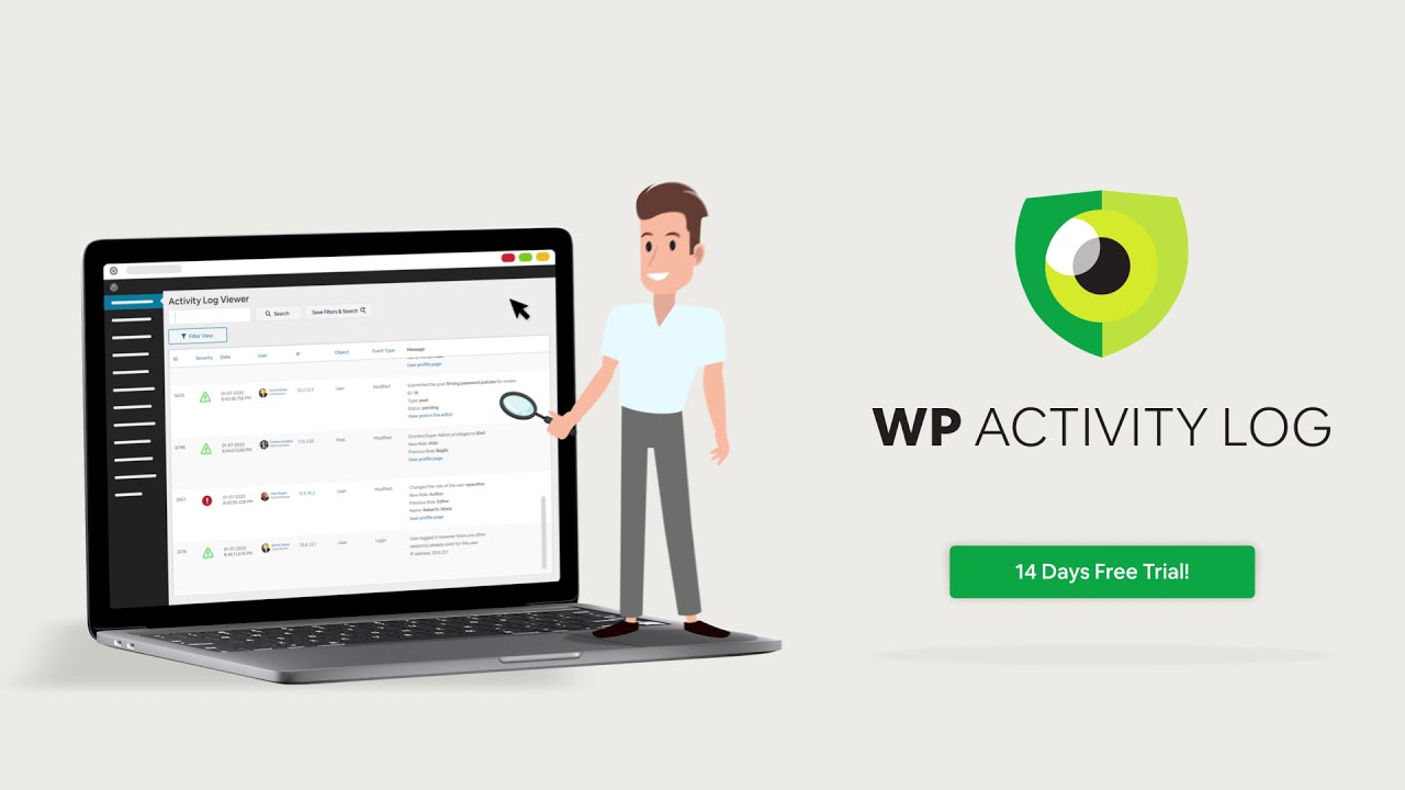دانلود افزونه وردپرس WP Activity Log Premium
