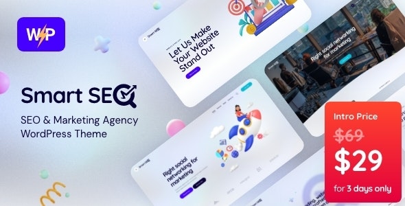 دانلود قالب خدمات سئو و طراحی وردپرس SmartSEO