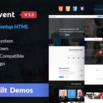 دانلود قالب سایت مدیریت رویداد Live Event