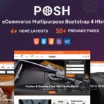 دانلود قالب سایت صفحه فرود مدرن Plank دانلود قالب HTML چند منظوره POSH