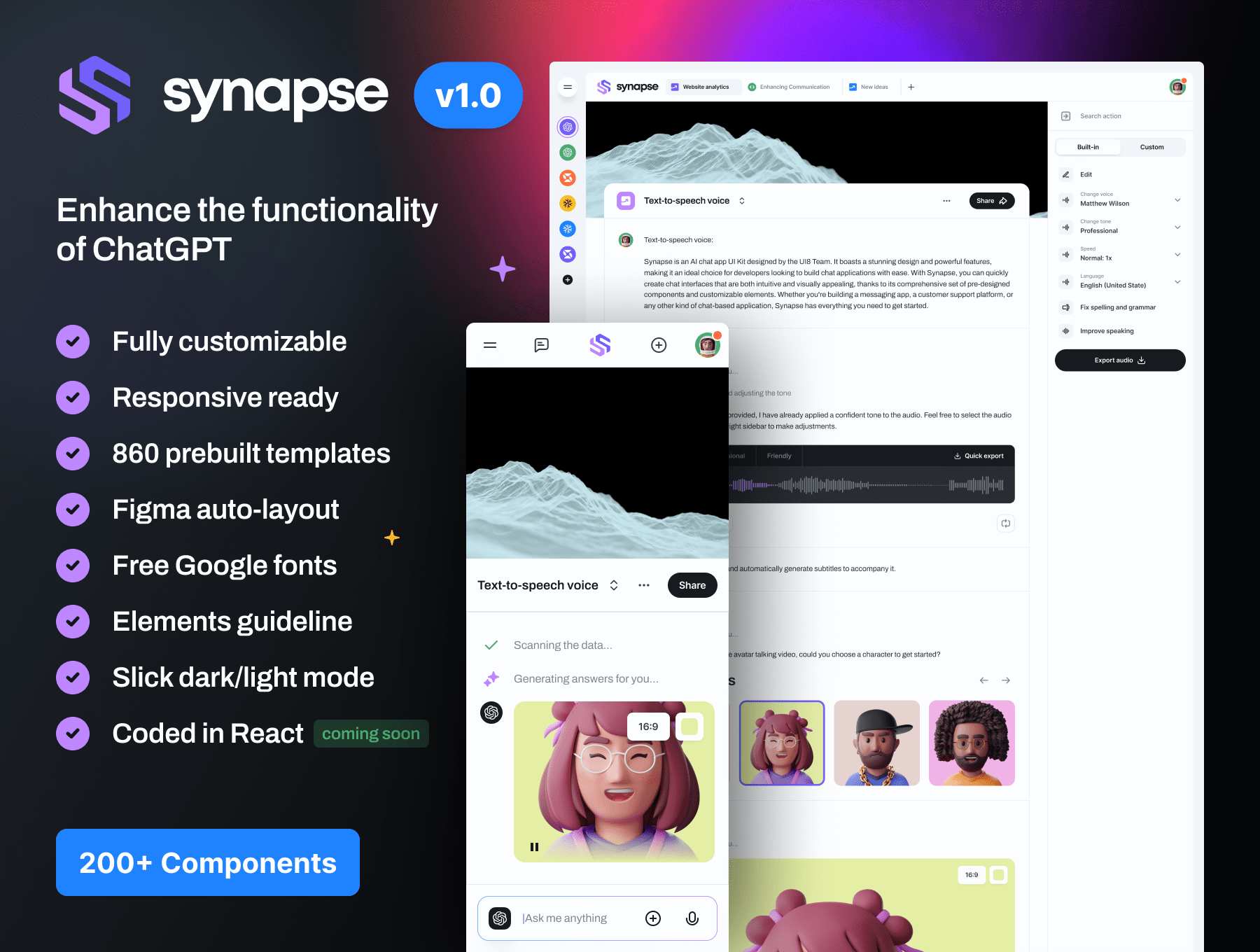Synapse Rover دانلود رابط کاربری Synapse - AI UI Kit