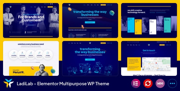 دانلود قالب چند منظوره المنتور وردپرس LadiLab