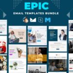 دانلود قالب ریاکت صفحه فرود Motos دانلود قالب مجموعه قالب های ایمیل Epic