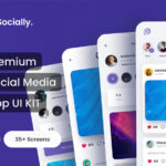 دانلود رابط کاربری Chatly – Social Media App UI Kit دانلود رابط کاربری Socially - Social Media App UI Kit