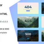 دانلود قالب HTML صفحات ارور TechError