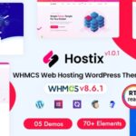 دانلود قالب خلاقانه NFT وردپرس Ethrik دانلود قالب هاستینگ وردپرس Hostix