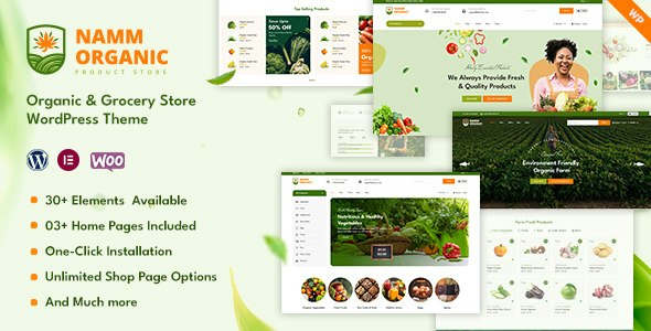 دانلود قالب فروشگاه مواد غذایی و سوپر مارکت وردپرس Namm