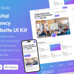 دانلود رابط کاربری CRMHUB – SaaS Dashboard UI Kit دانلود رابط کاربری Digital Agency Web UI Kit