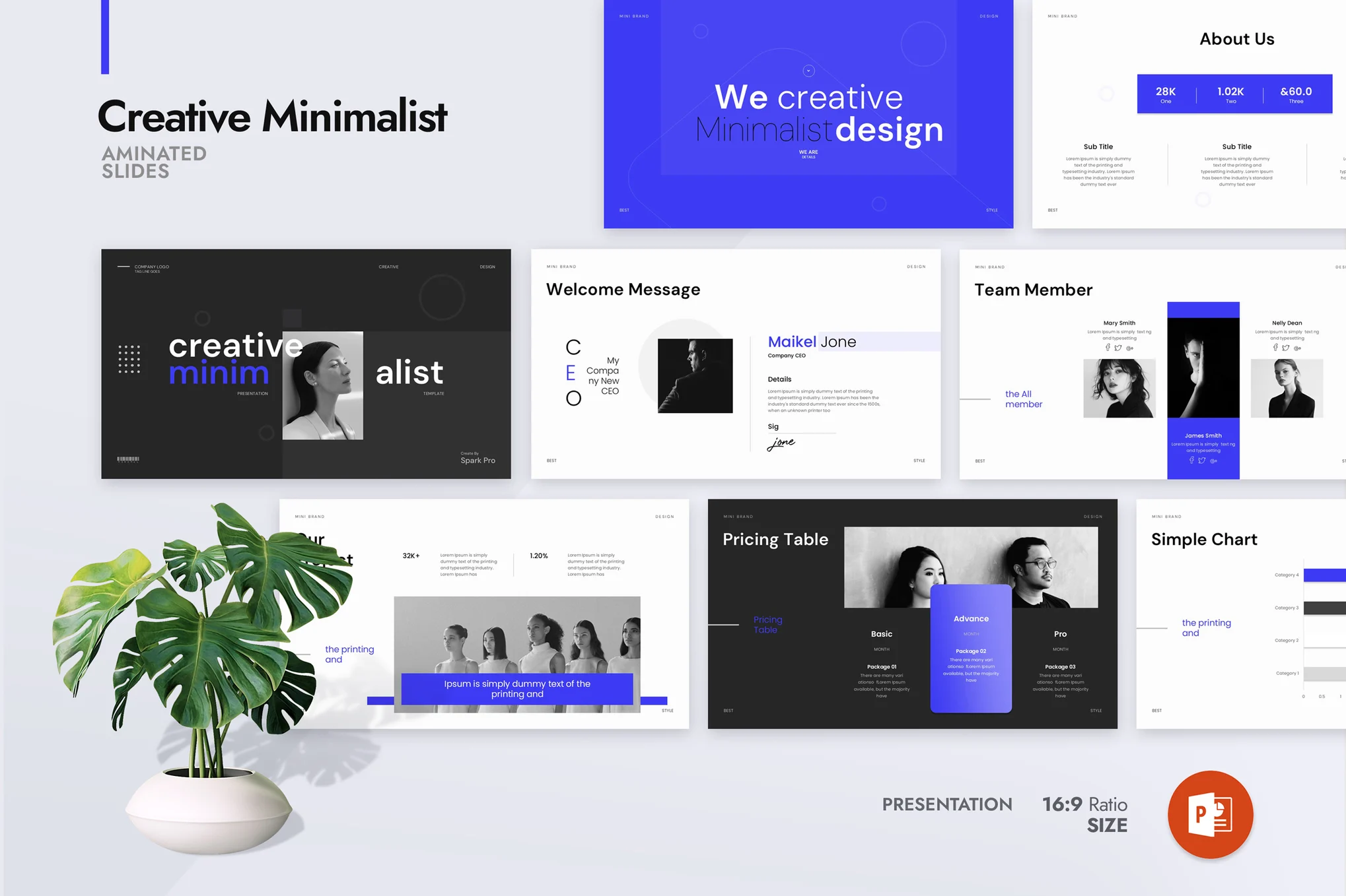 دانلود قالب پاورپوینت Creative Minimalist Presentation Template
