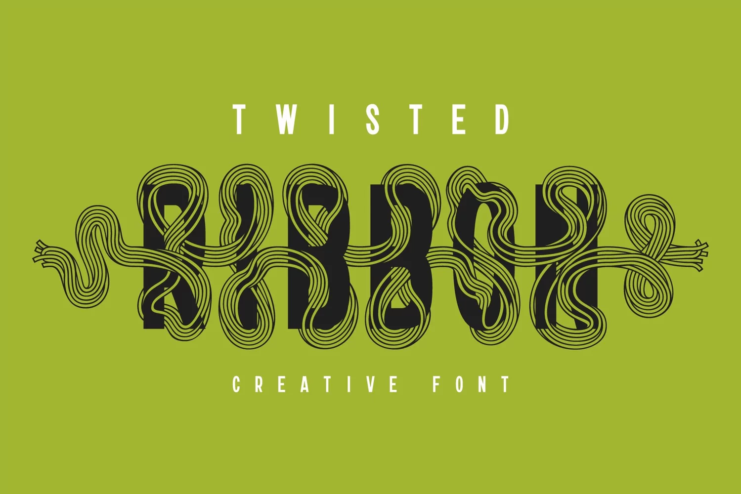 دانلود فونت Twisted Ribbon