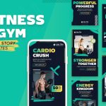 دانلود قالب های آماده پست اینستاگرام Gym and Fitness