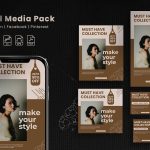 دانلود قالب آماده برای صفحات مجازی Social Media Pack