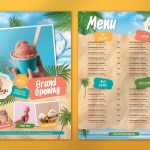دانلود فلایر لایه باز Summer Ice Cream Menu Flyer