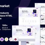 دانلود قالب HTML5 فروشگاه محصولات دیجیتال و مجازی DpMarket