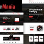 دانلود قالب موتور سیکلت و قطعات جانبی وردپرس MotorMania