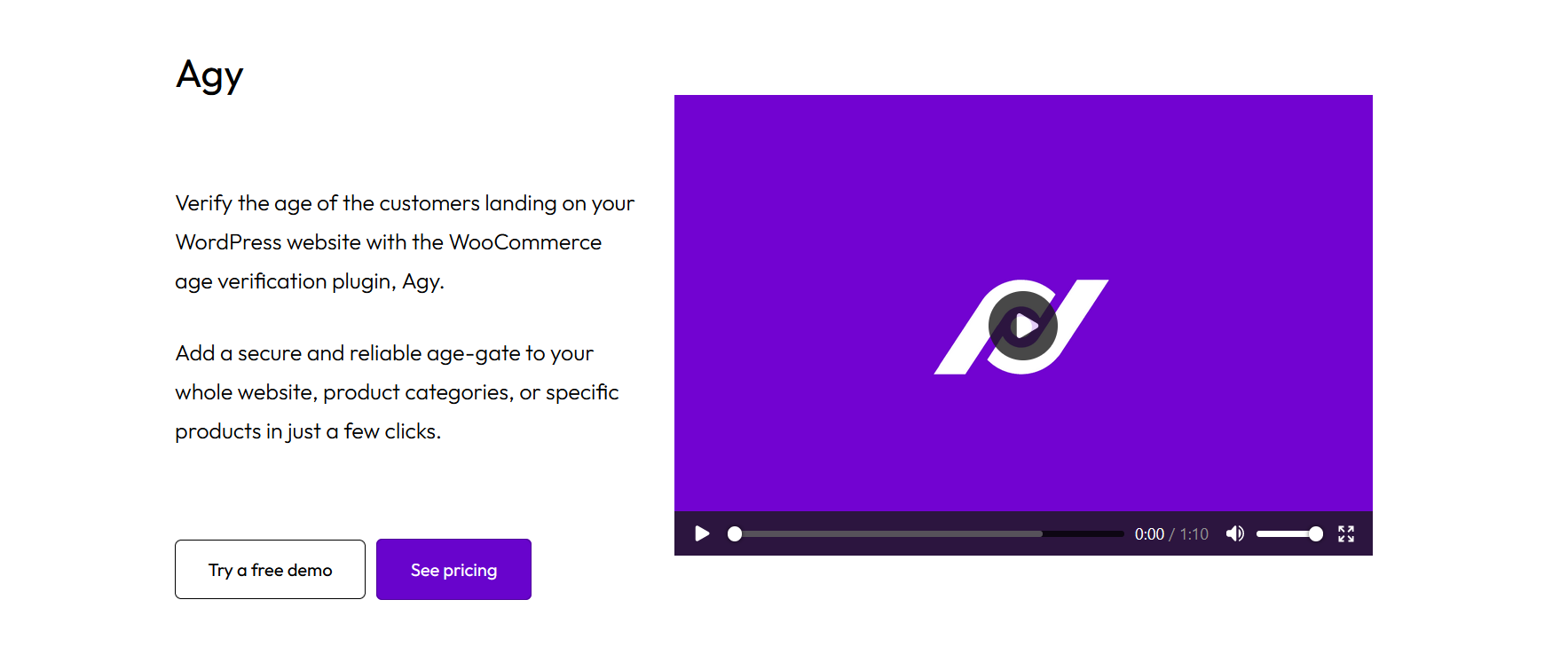 دانلود افزونه تایید سن کاربر وردپرس Agy Premium